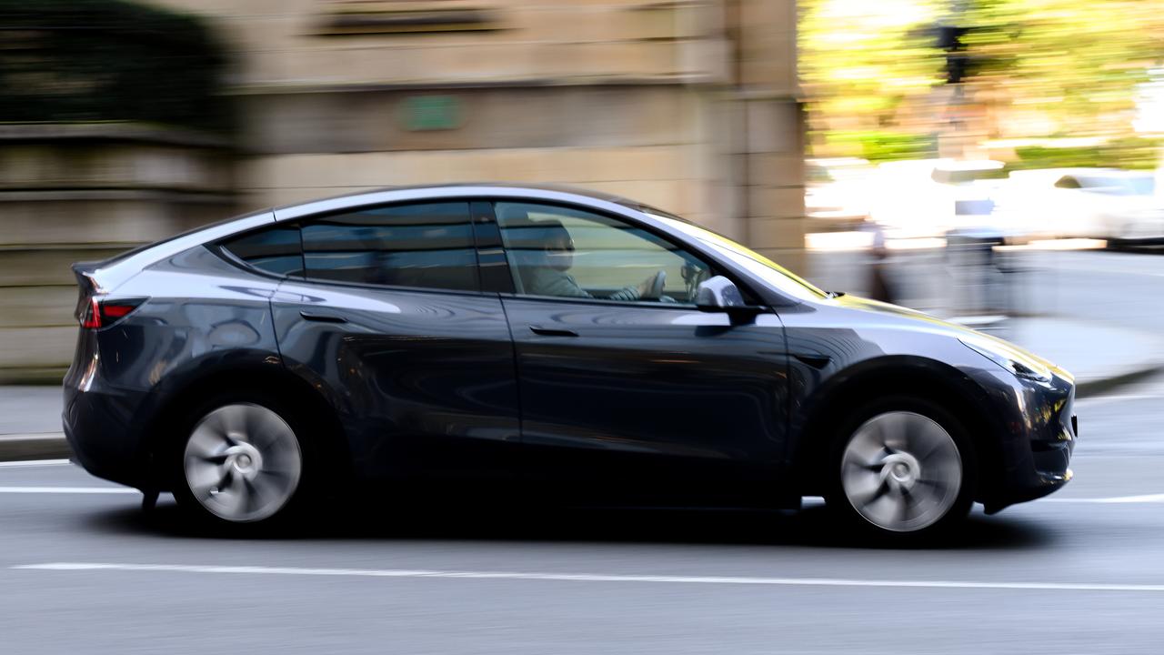 A Tesla electric vehicle (file image)