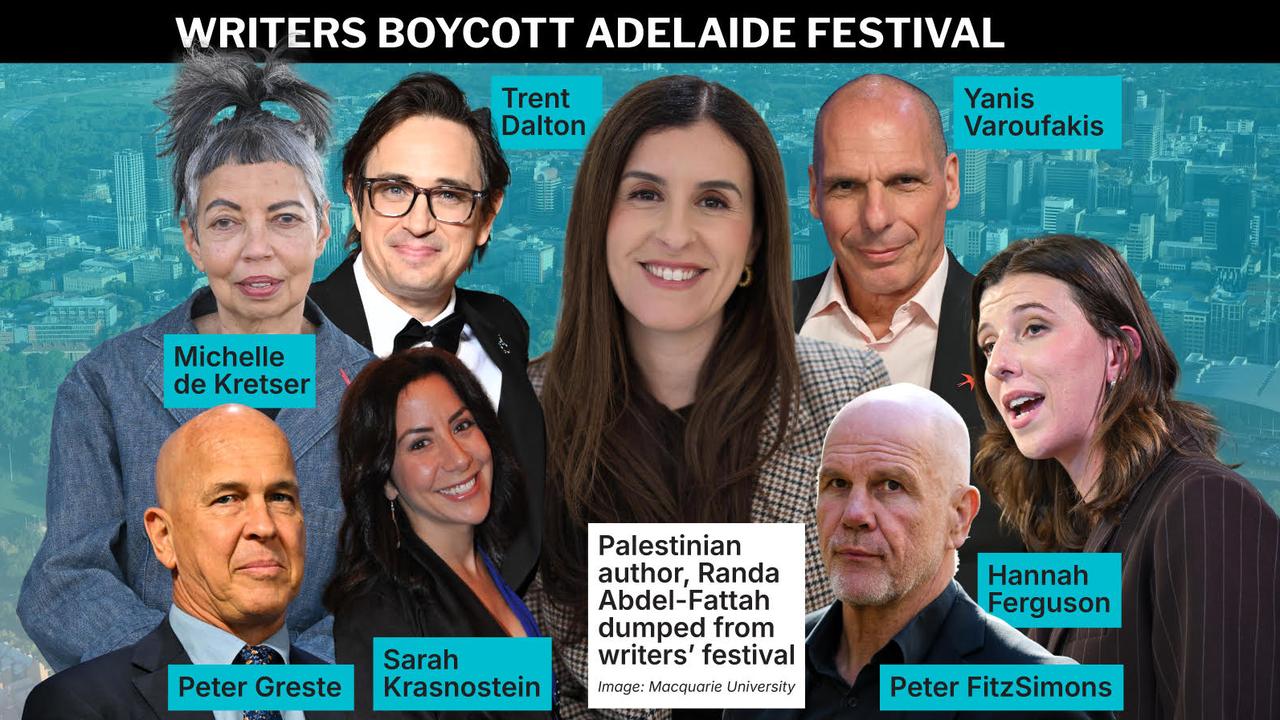 A graphic of the Writers Week boycott