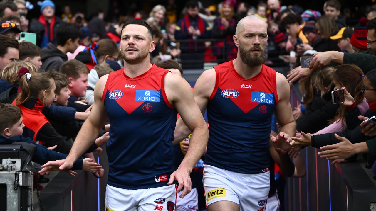 Defender Steven May and skipper Max Gawn