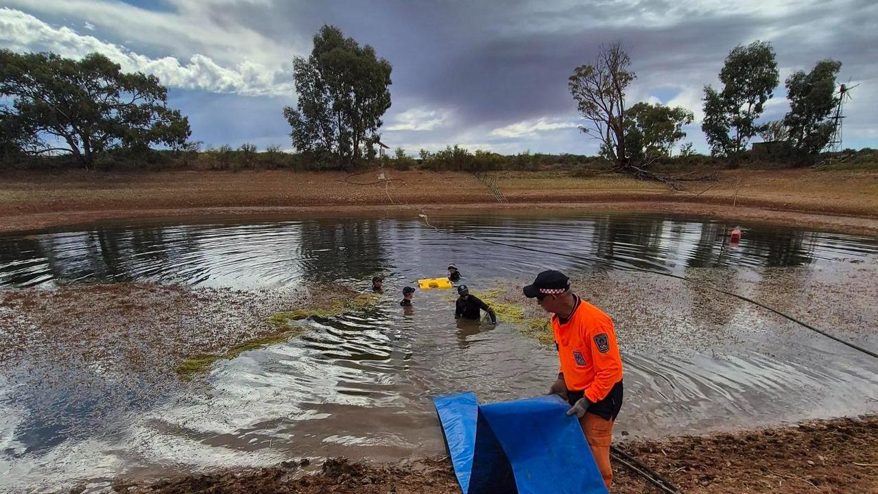 Police drained and searched a dam