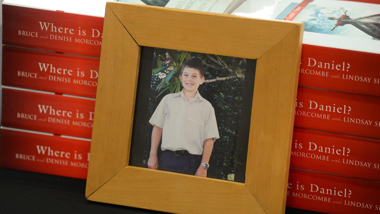 A framed photo of Daniel Morcombe (file)
