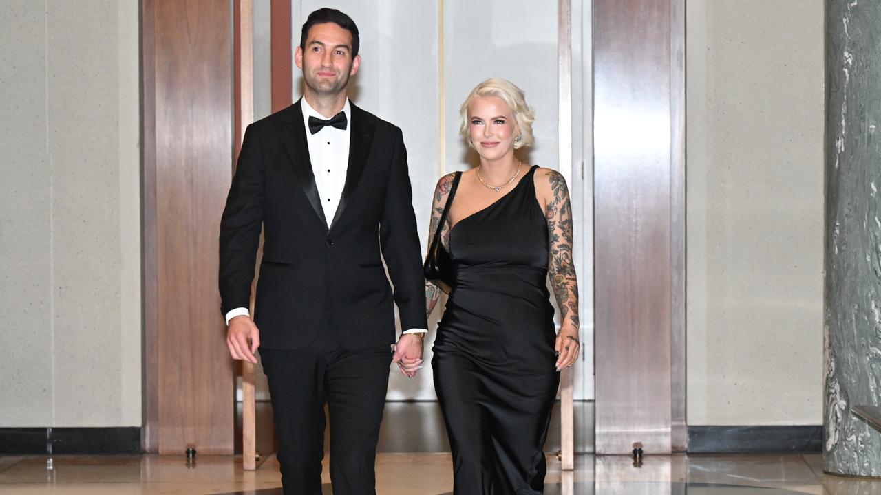 Josh Burns and Georgie Purcell in Canberra for the Midwinter Ball 