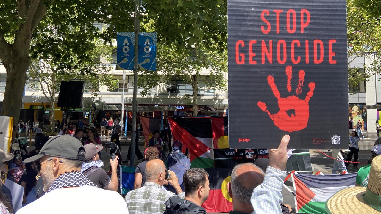 People protest against Isaac Herzog's upcoming visit (file image)