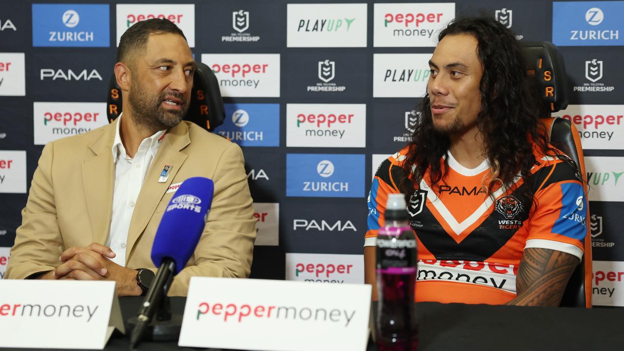 (L-R) Benji Marshall and Jarome Luai.