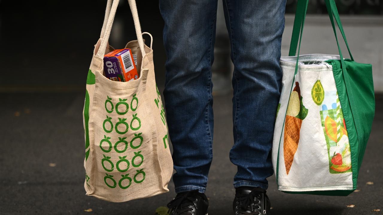 A Woolworths shopping bag
