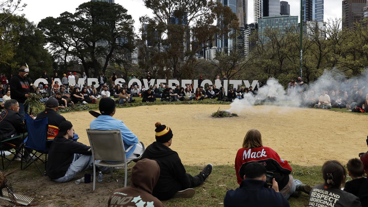 People gather at Camp Sovereignty (file)