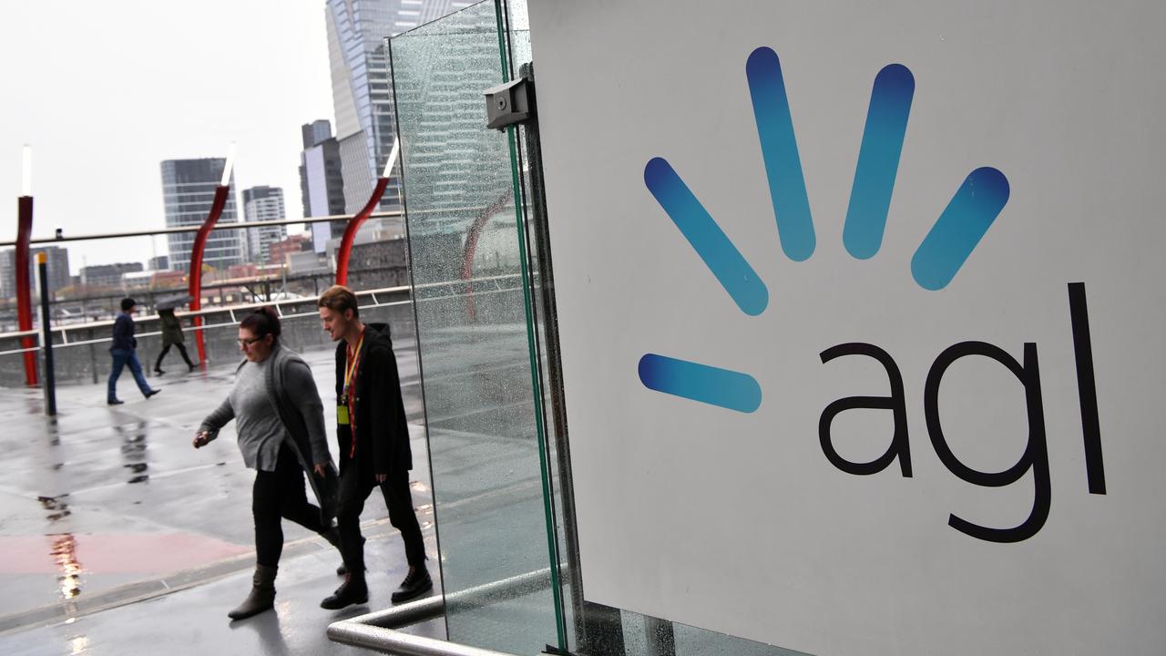 Signage at AGL headquarters in Melbourne (file image)