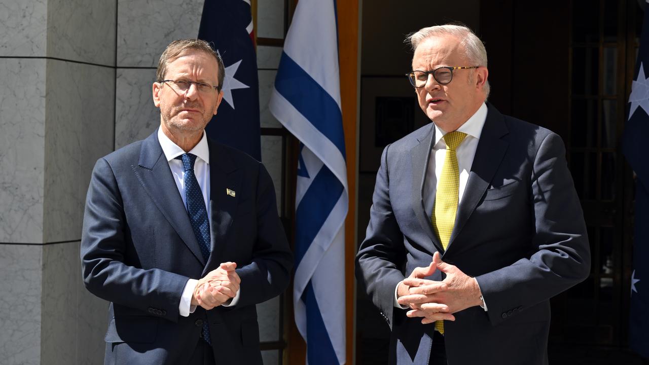 Isaac Herzog and Anthony Albanese