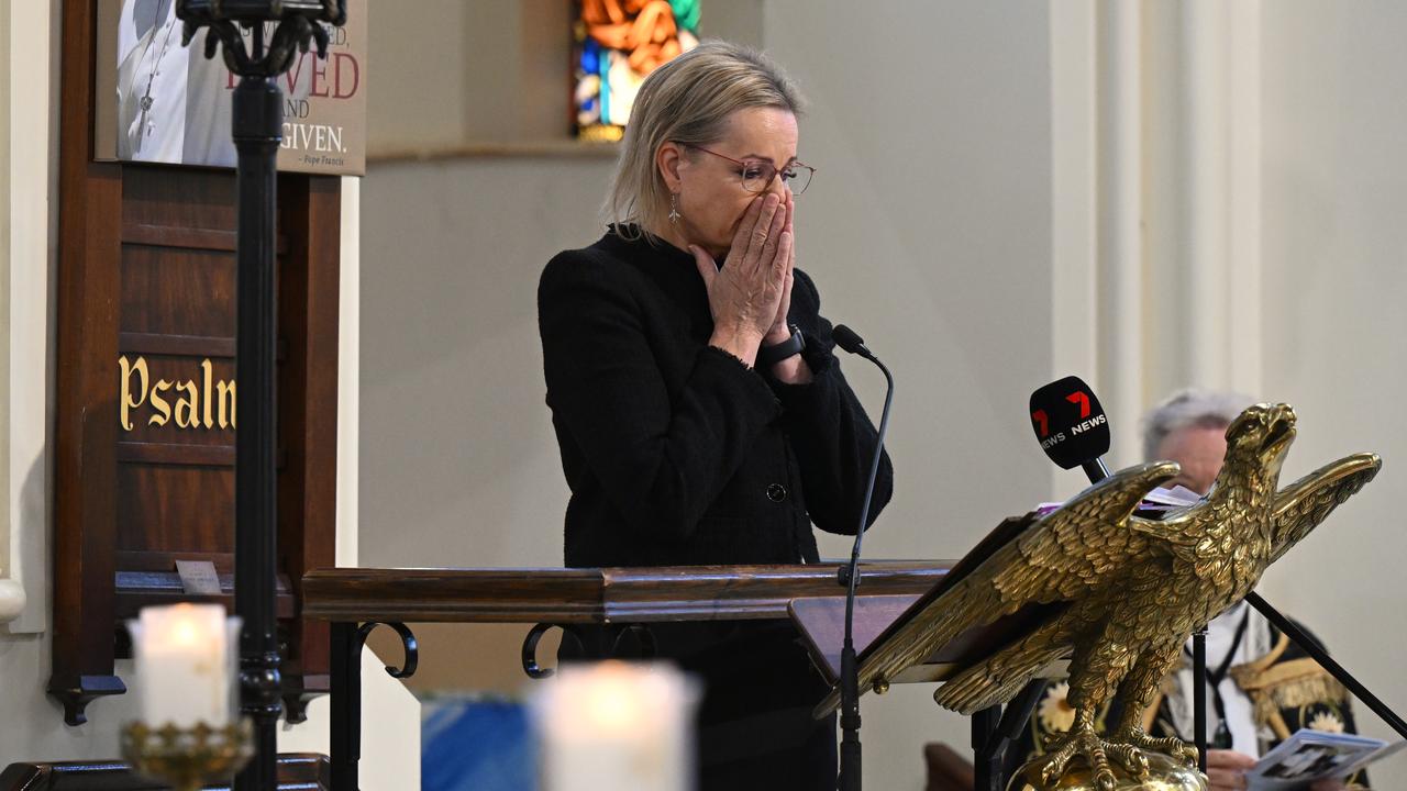 Sussan Ley at her mum's funeral (file image)