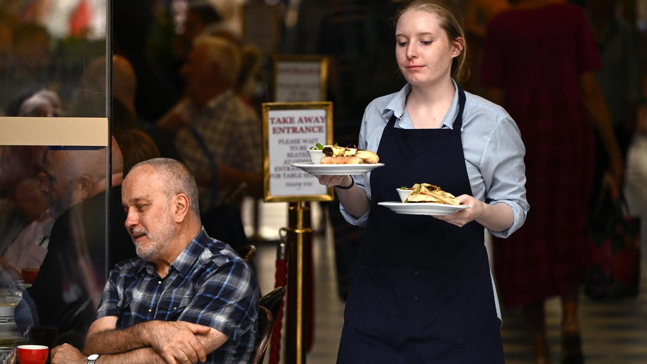 A cafe worker (file)