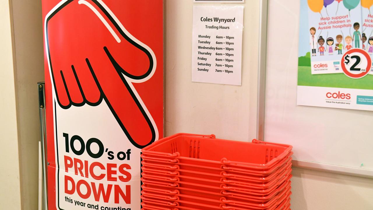 Coles signage (file)