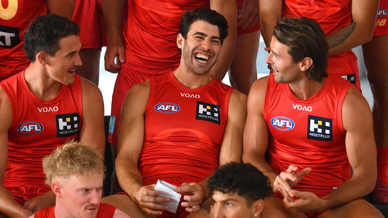 Christian Petracca with Gold Coast team mates
