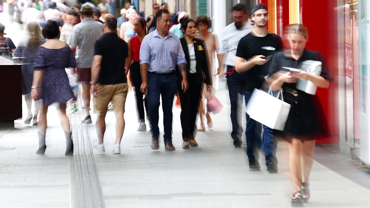 Shoppers in Brisbane