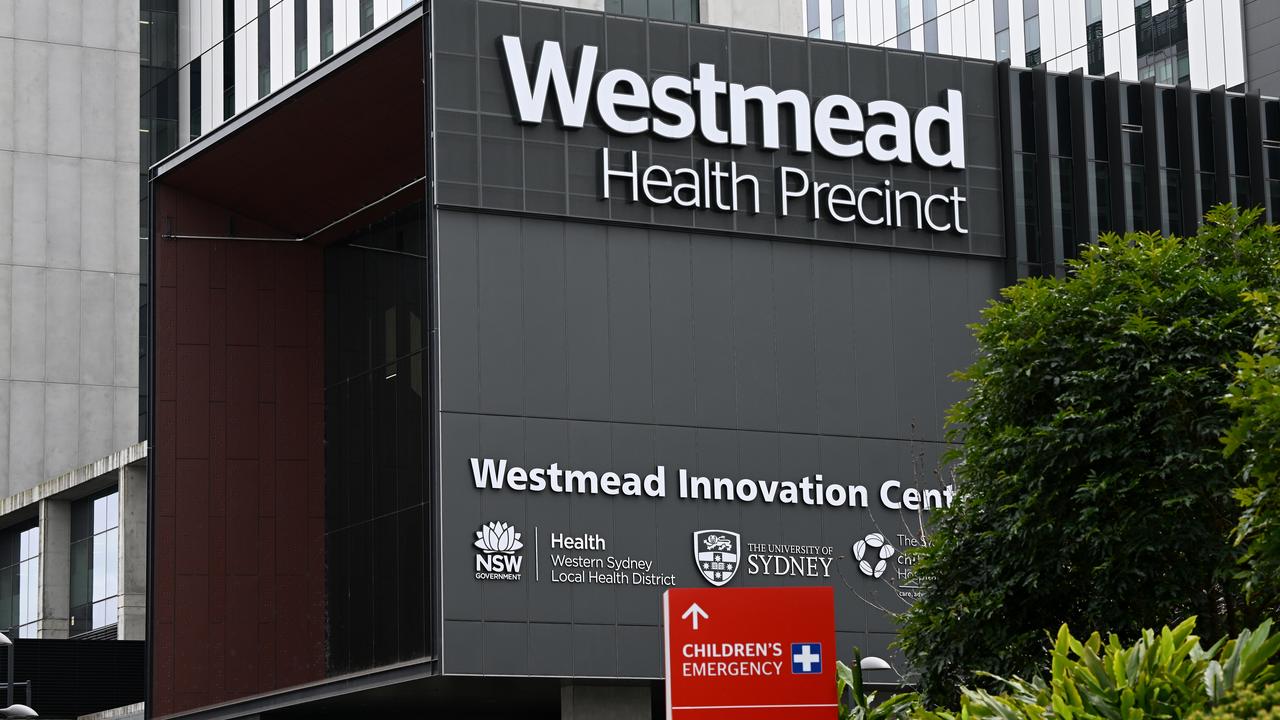 Signage at Westmead Hospital (file image)