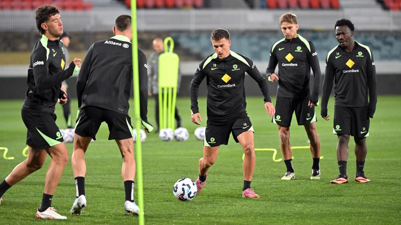 A Socceroos training session