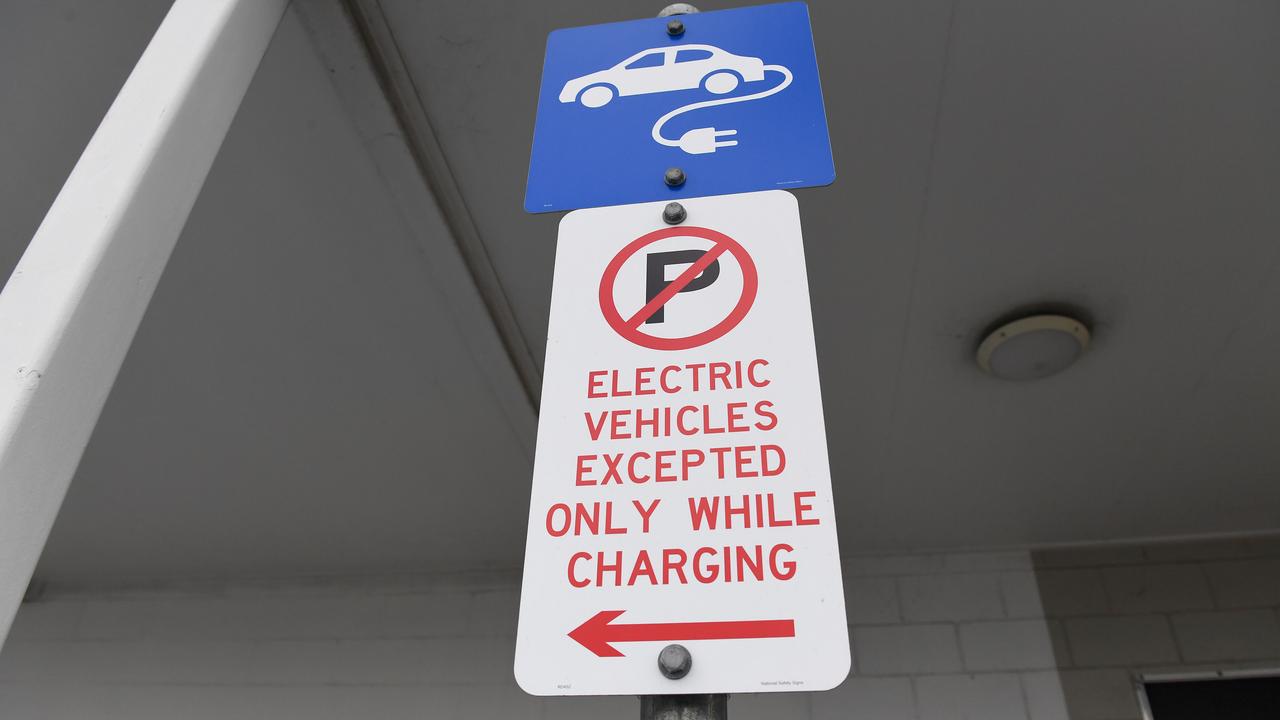 EV charging sign