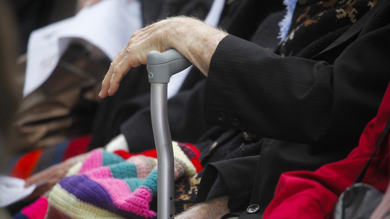 Stock image of elderly people