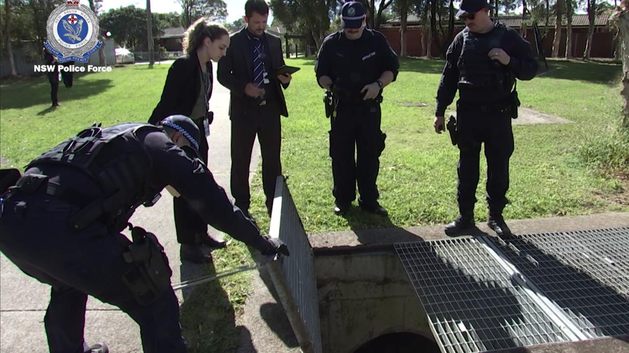 Police search underground tunnels at Merrylands (file)
