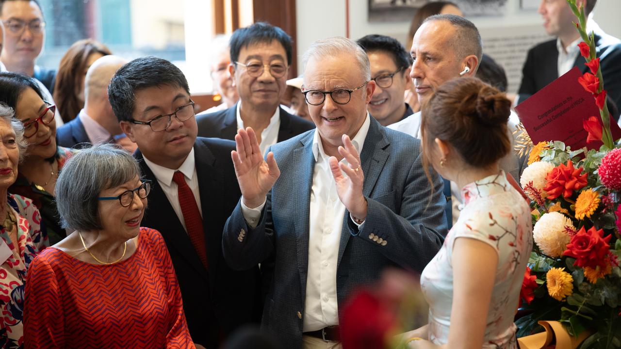 Anthony Albanese at the Museum of Chinese in Australia