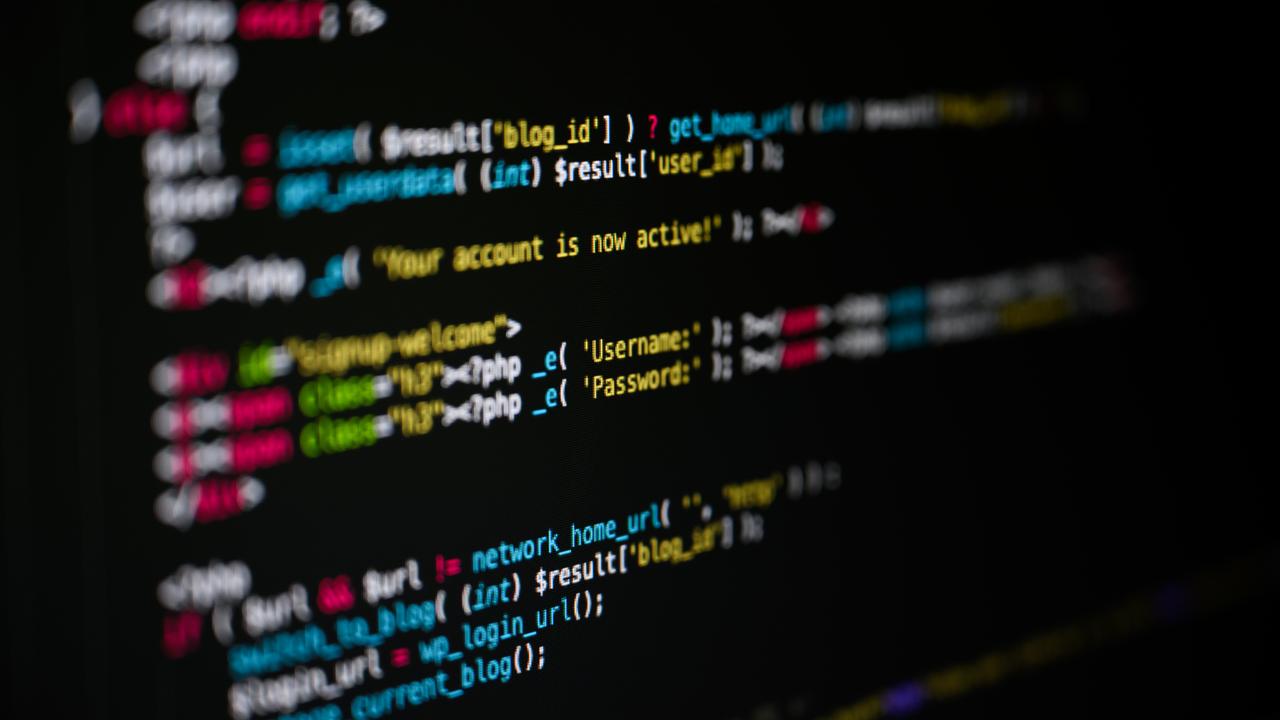 An image of code displayed on a computer screen