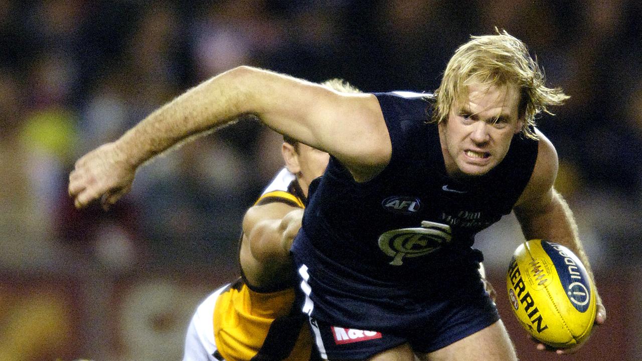 Nick Stevens playing for Carlton (file)