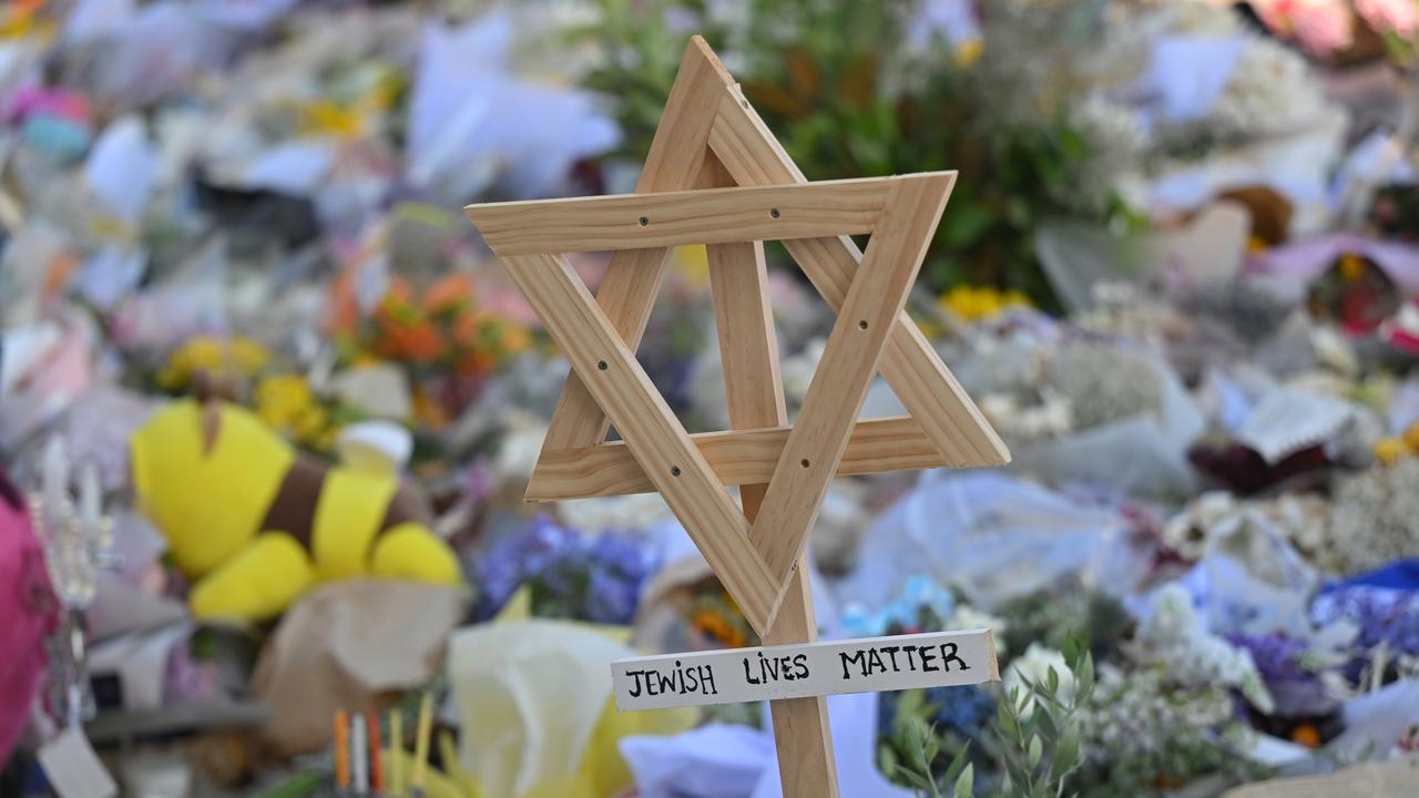 A Star of David at a Bondi memorial (file image)