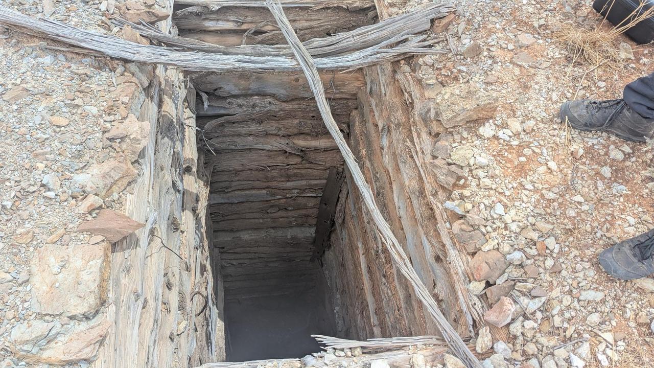 A mine shaft searched by police (file image)