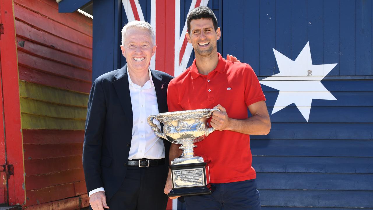 Craig Tiley, Novak Djokovic.