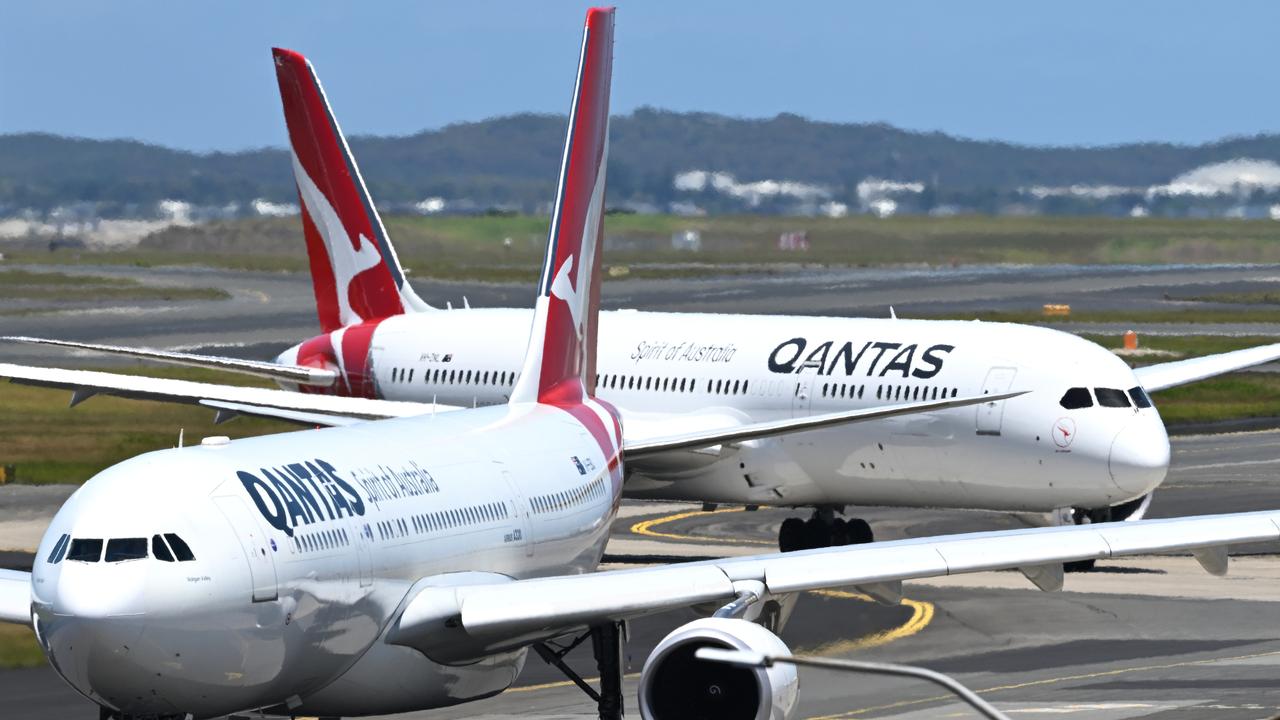Qantas aircraft operations at Sydney Domestic Airport (file image)
