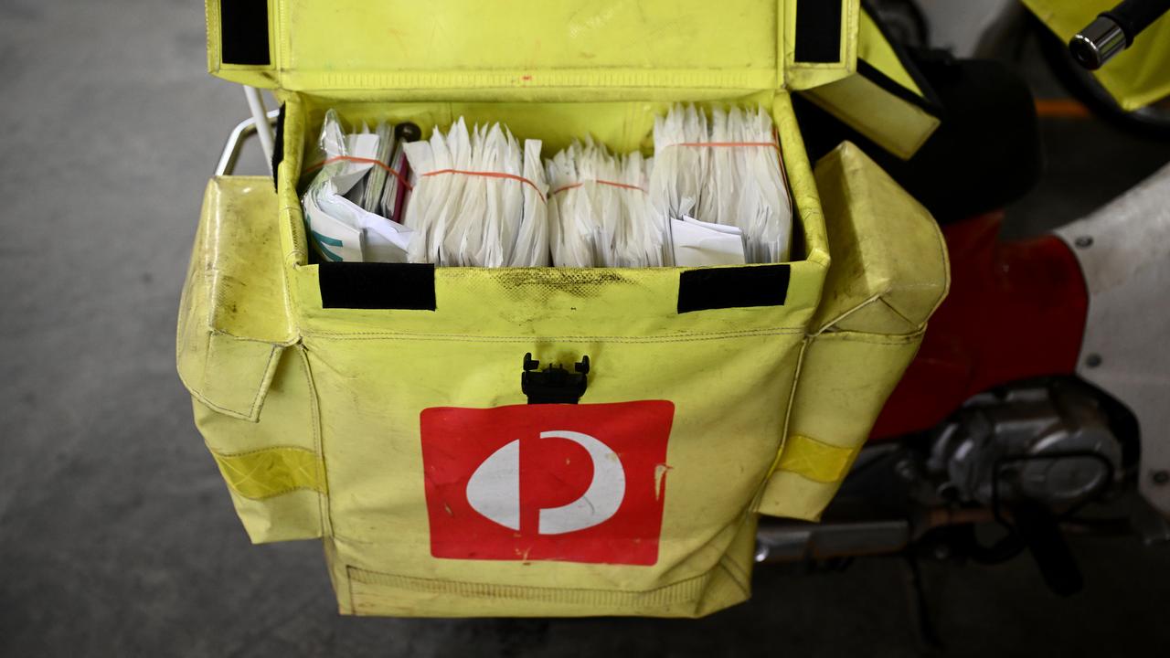 Mail loaded into a motorbike