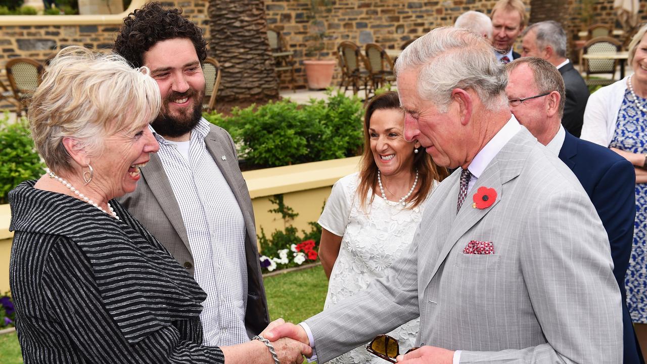 Maggie Beer with then Prince Charles in 2015 (file image)