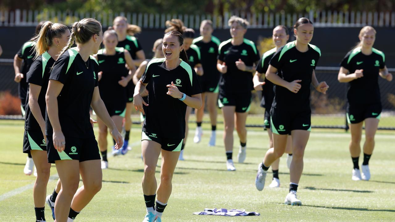 Matildas training.
