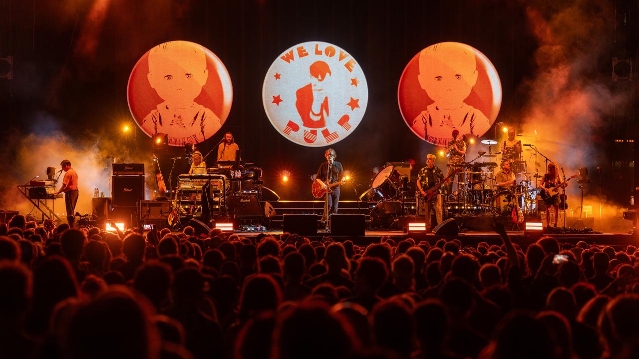 British band Pulp with frontman Jarvis Cocker