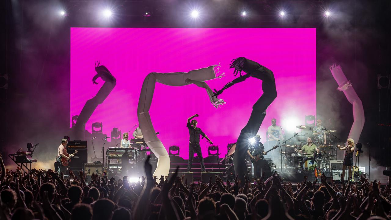 British band Pulp with frontman Jarvis Cocker