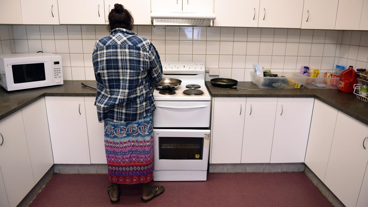 A woman preparing food