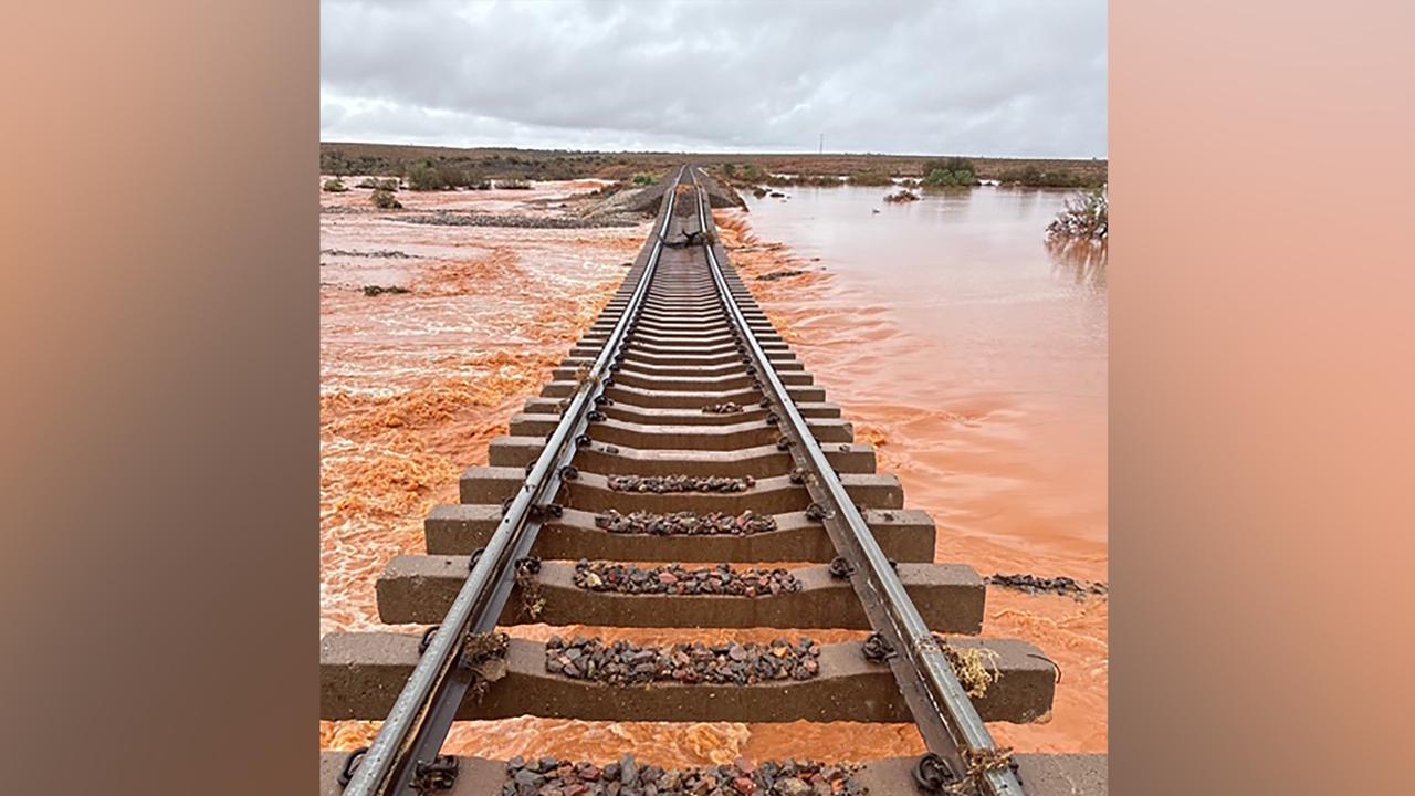Flooding in South Australia has cut the East West rail link