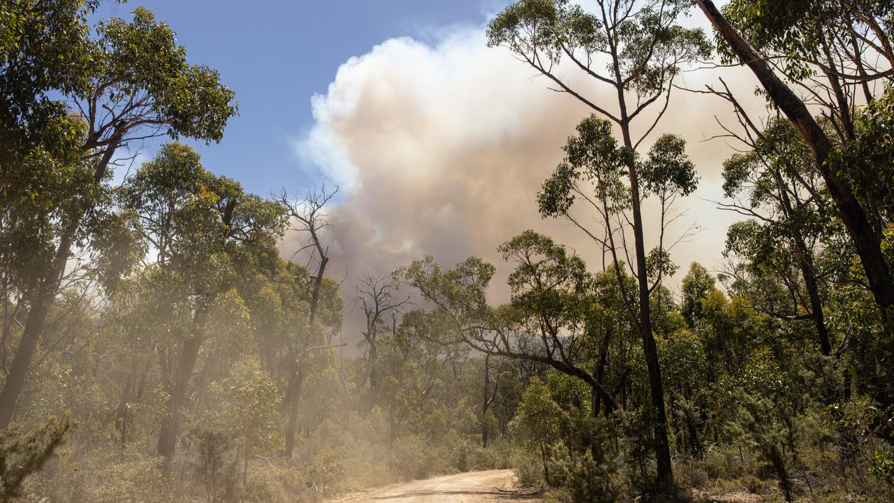 Smoke from a bushfire in 2025 at Grampians National Park, Victoria