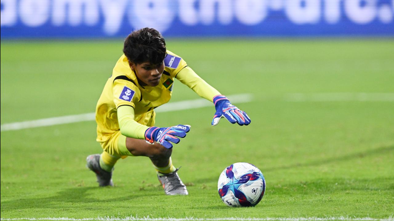 Goalkeeper Mile Akter.