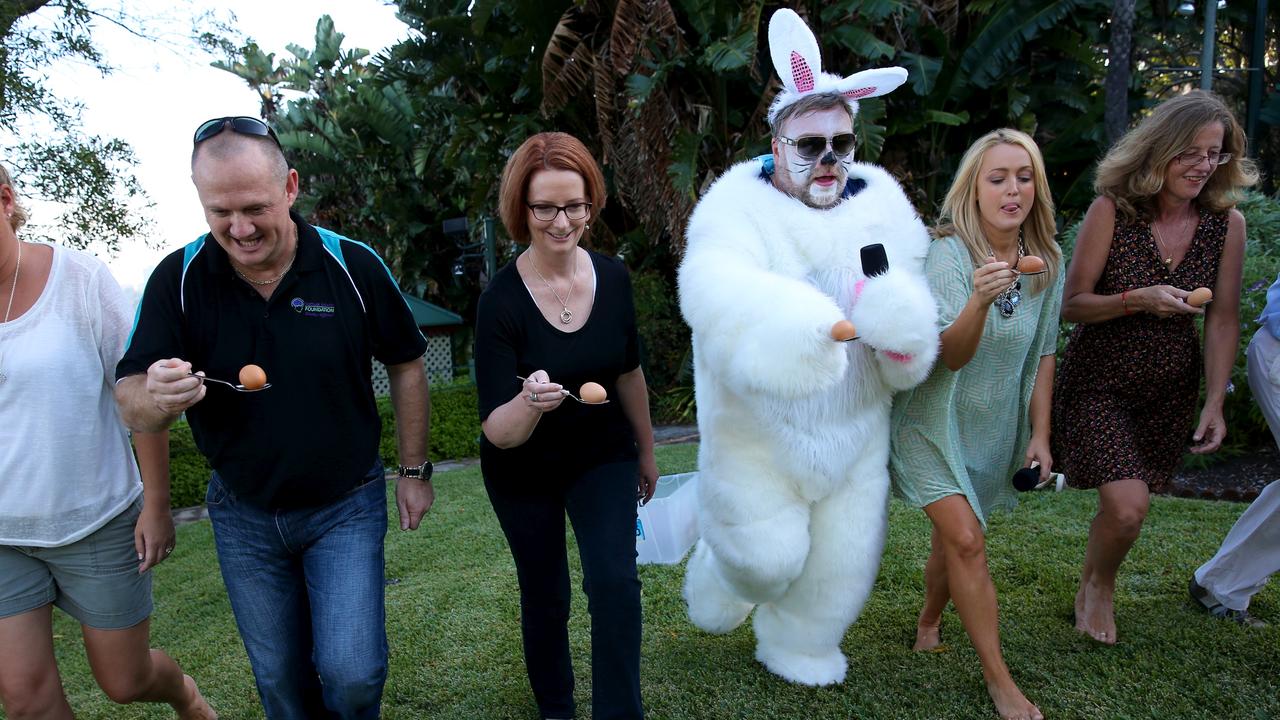 Kyle Sandilands, Jackie Henderson and Julia Gillard