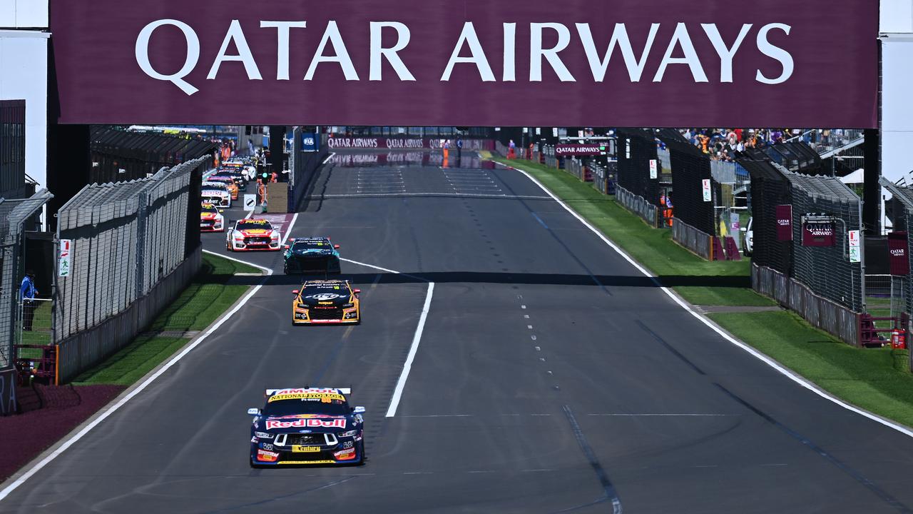 Signage for Qatar Airways at the Australian Grand Prix
