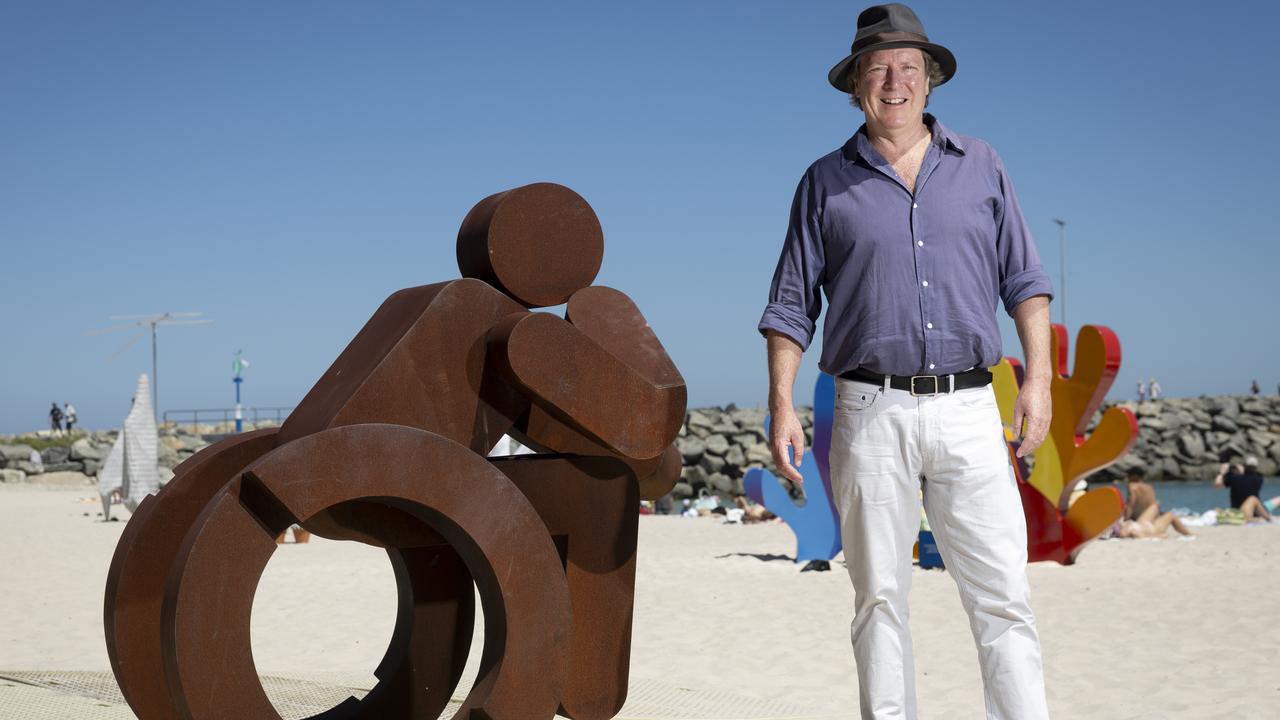 Sculpture by the Sea's David Handley and Julian Pereira's The Thinker