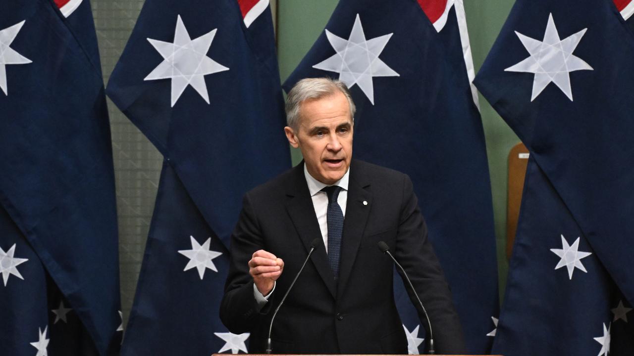 Canadian Prime Minister Mark Carney addresses Austrlaian parliament