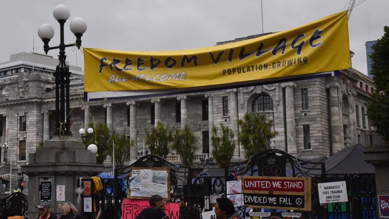 NZ COVID19 VACCINE MANDATE PROTESTS