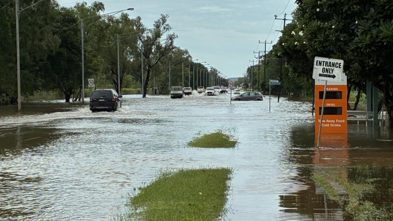 Flooding is seen in Katherine