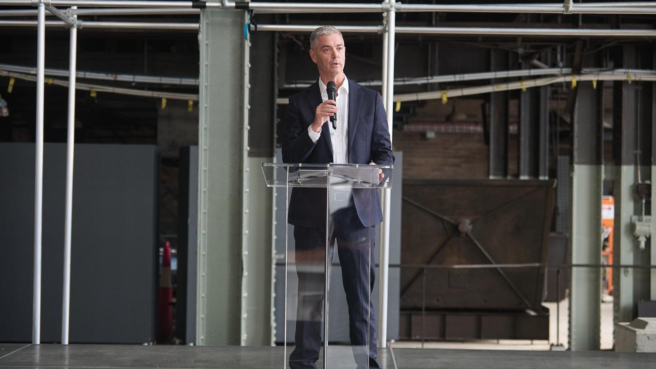 NSW Arts Minister John Graham speaks at the 25th Biennale of Sydney.