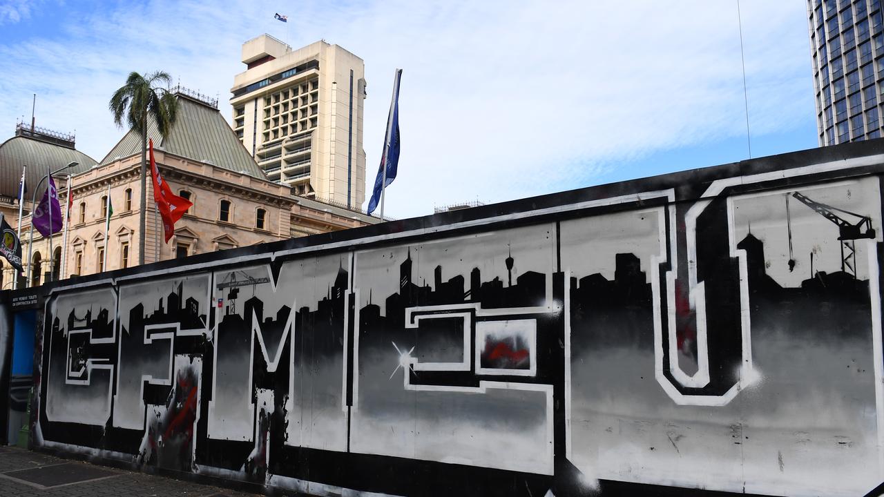 Signs with the CFMEU logo