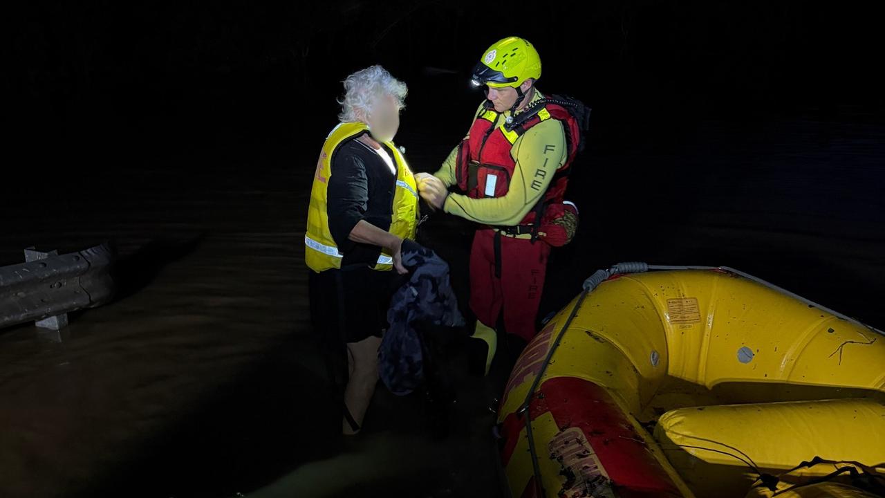 Rescue crews have been kept busy as flooding hits Bundaberg