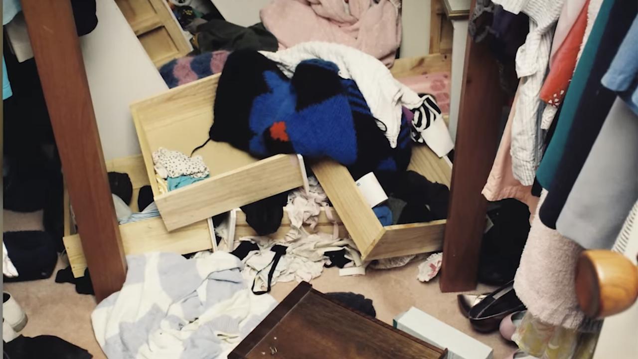 Melinda Freeman's ransacked house (file)