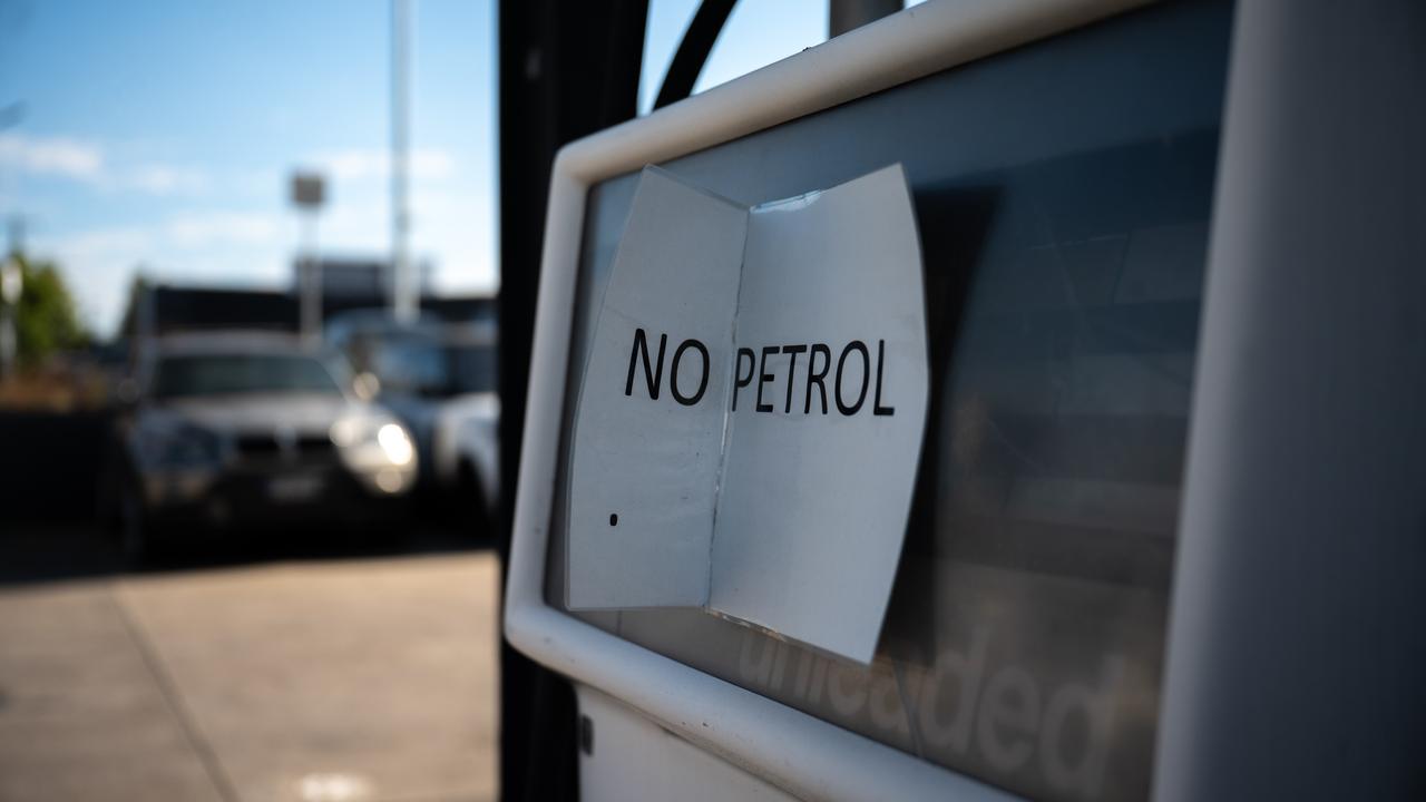 An empty fuel pump (file image)