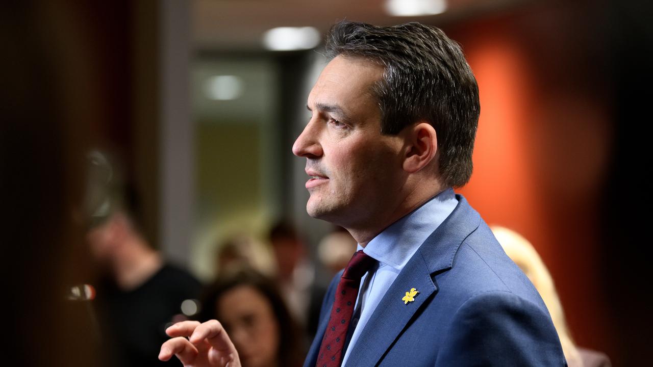 South Australia Minister for Education, Blair Boyer speaks to media